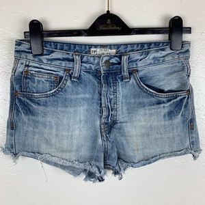 Free People Button Fly Jean Short 25